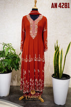 Premium Georgette Anarkali Set code 4281
