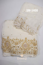 SM-1408 Hand-Embroidered Chinnon Salwar Set