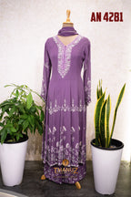Premium Georgette Anarkali Set code 4281