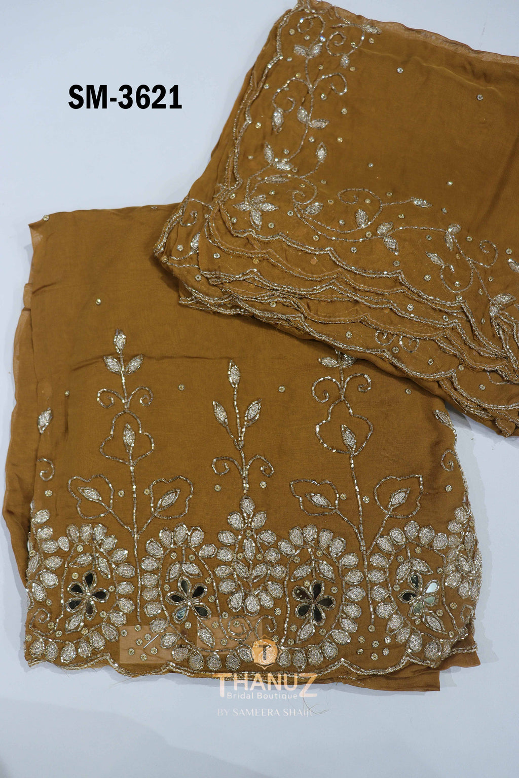 CODE: SM‑3621 – Viscose Organza Salwar Material
