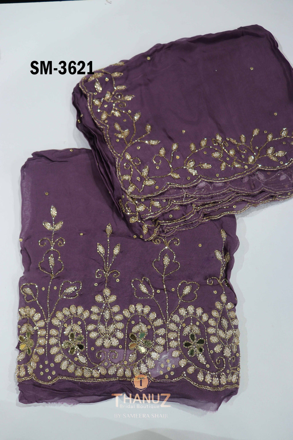 CODE: SM‑3621 – Viscose Organza Salwar Material