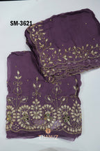 CODE: SM‑3621 – Viscose Organza Salwar Material