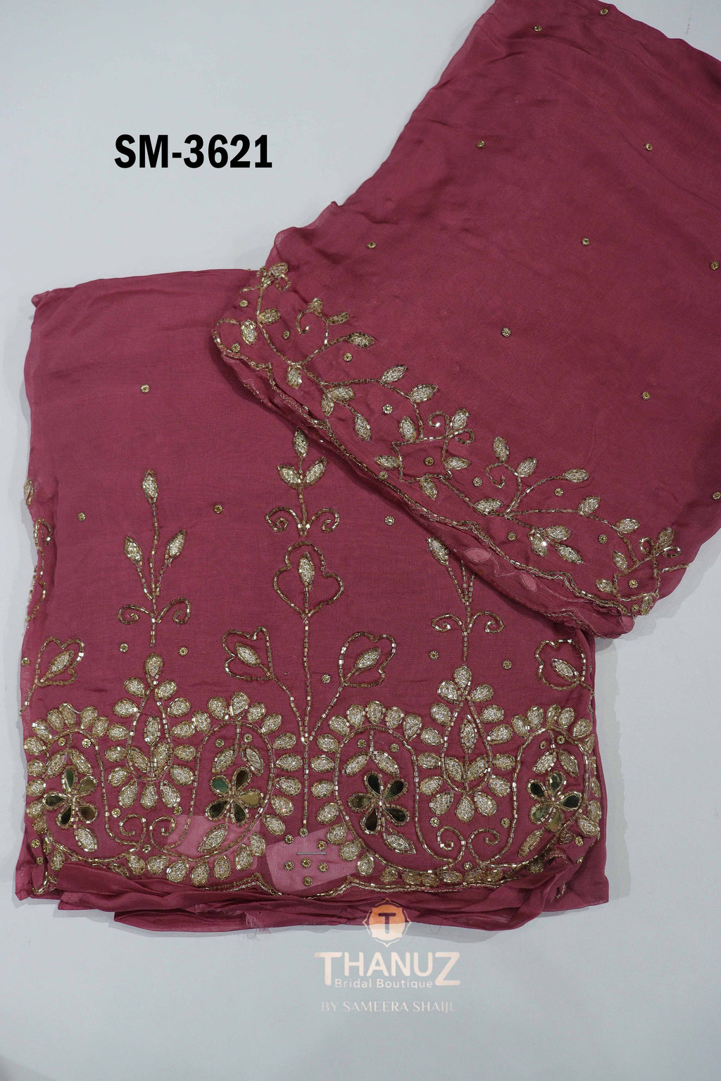 CODE: SM‑3621 – Viscose Organza Salwar Material