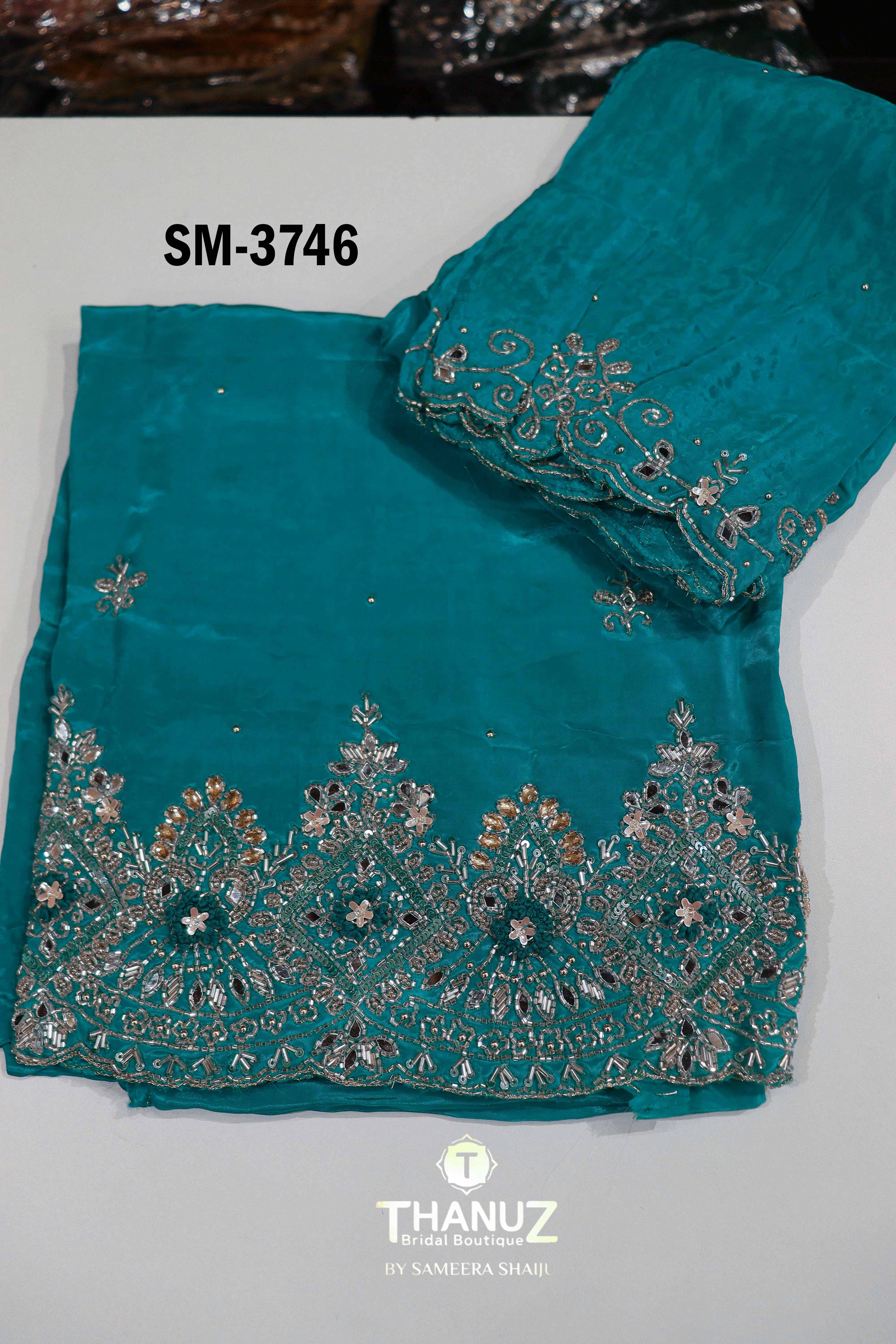 Code SM‑3746 Crape Salwar Material