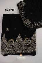 Code SM‑3746 Crape Salwar Material