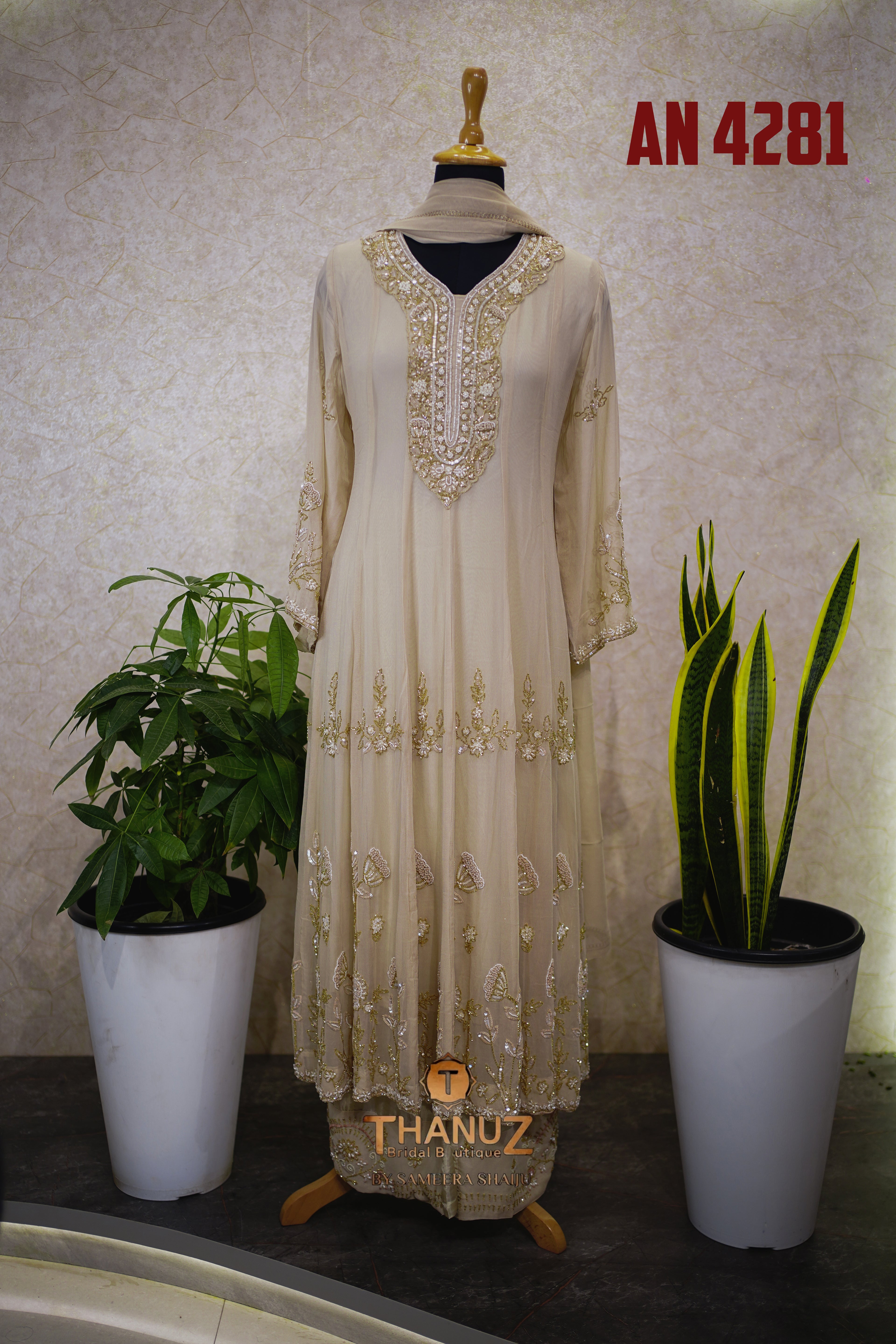 Premium Georgette Anarkali Set code 4281