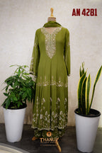 Premium Georgette Anarkali Set code 4281