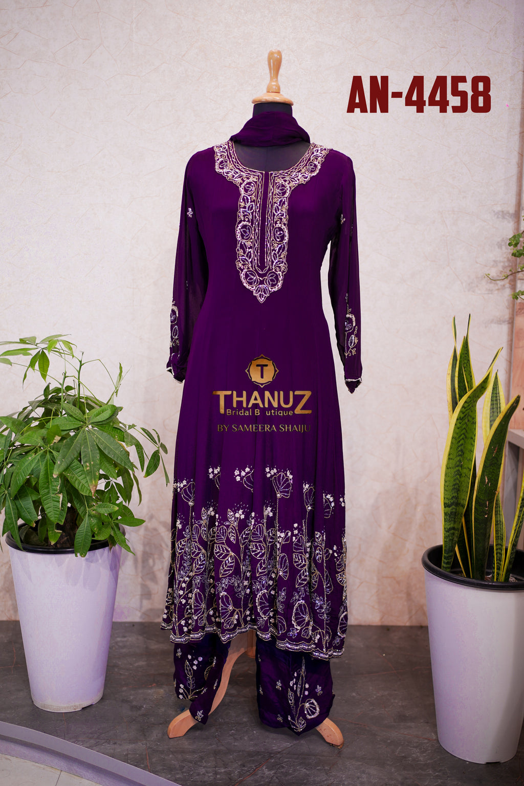 Exquisite Chinon Anarkali Suit Collection Product Code: 4458