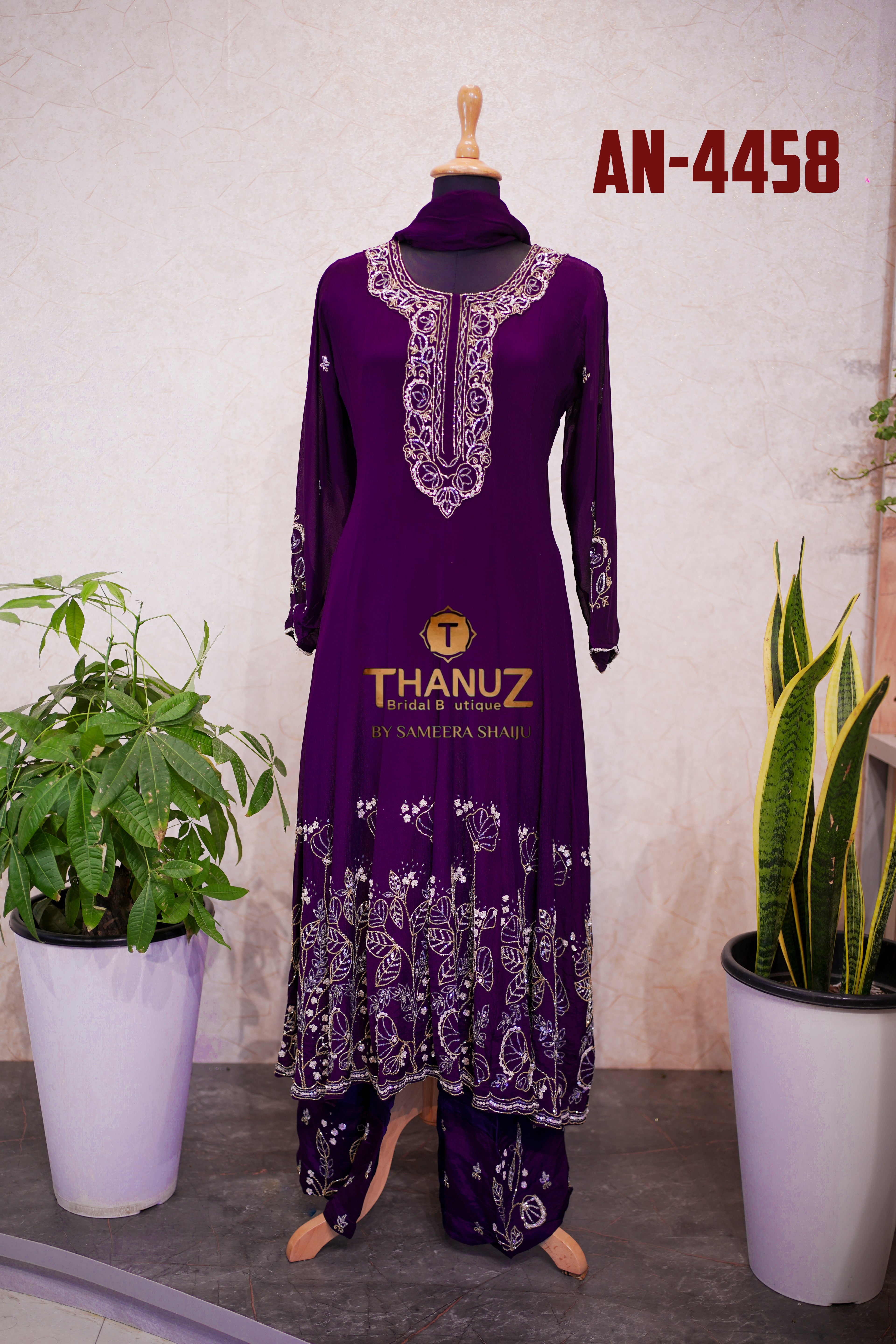 Exquisite Chinon Anarkali Suit Collection Product Code: 4458