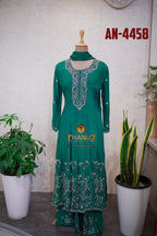 Exquisite Chinon Anarkali Suit Collection Product Code: 4458
