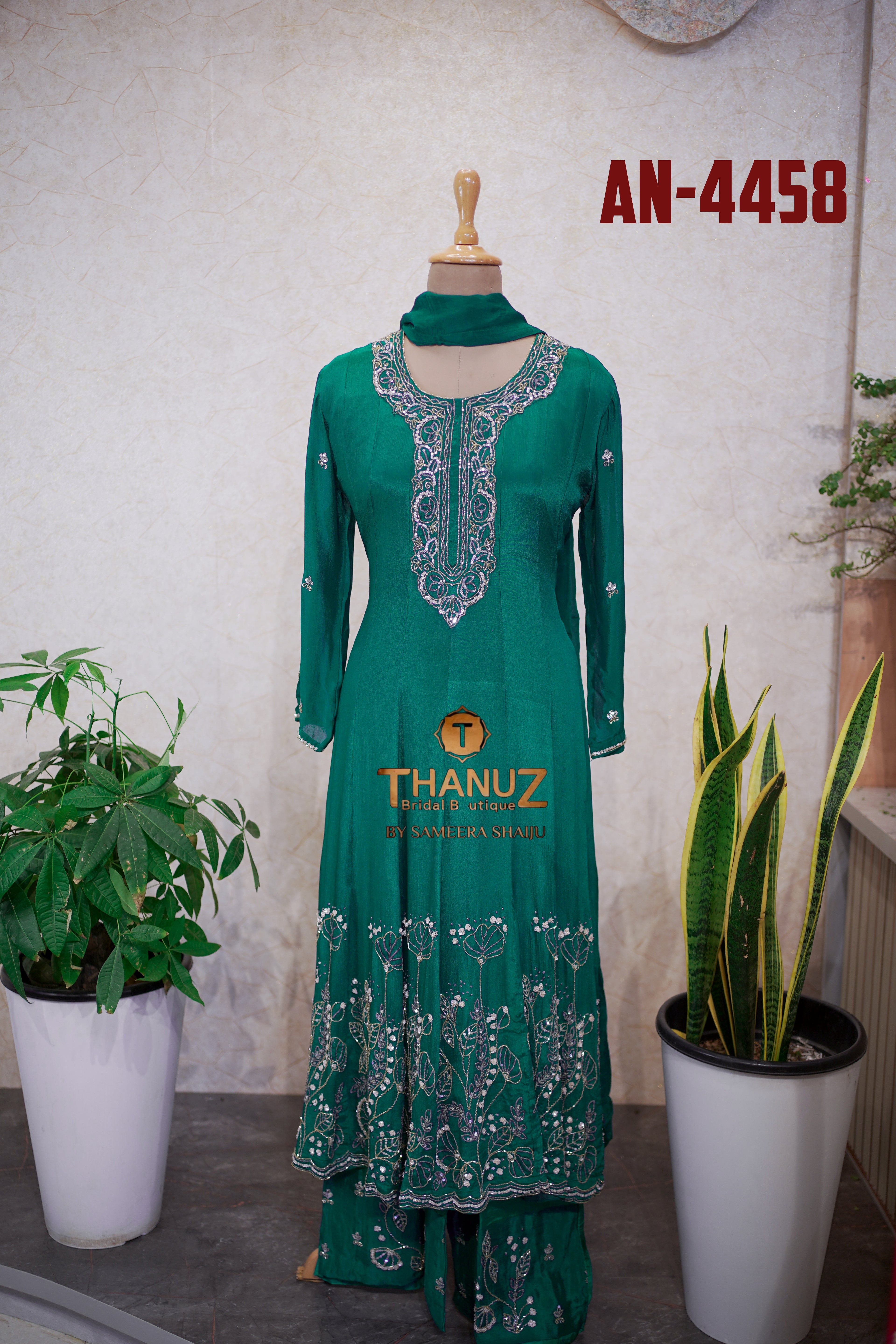 Exquisite Chinon Anarkali Suit Collection Product Code: 4458