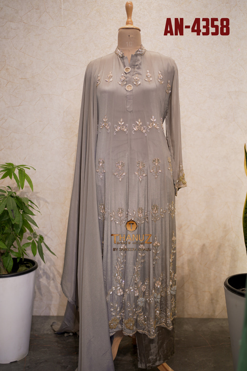 The four elegant Georgette Anarkali suits  under the dress code AN-4358.