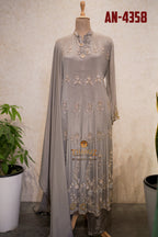 The four elegant Georgette Anarkali suits  under the dress code AN-4358.