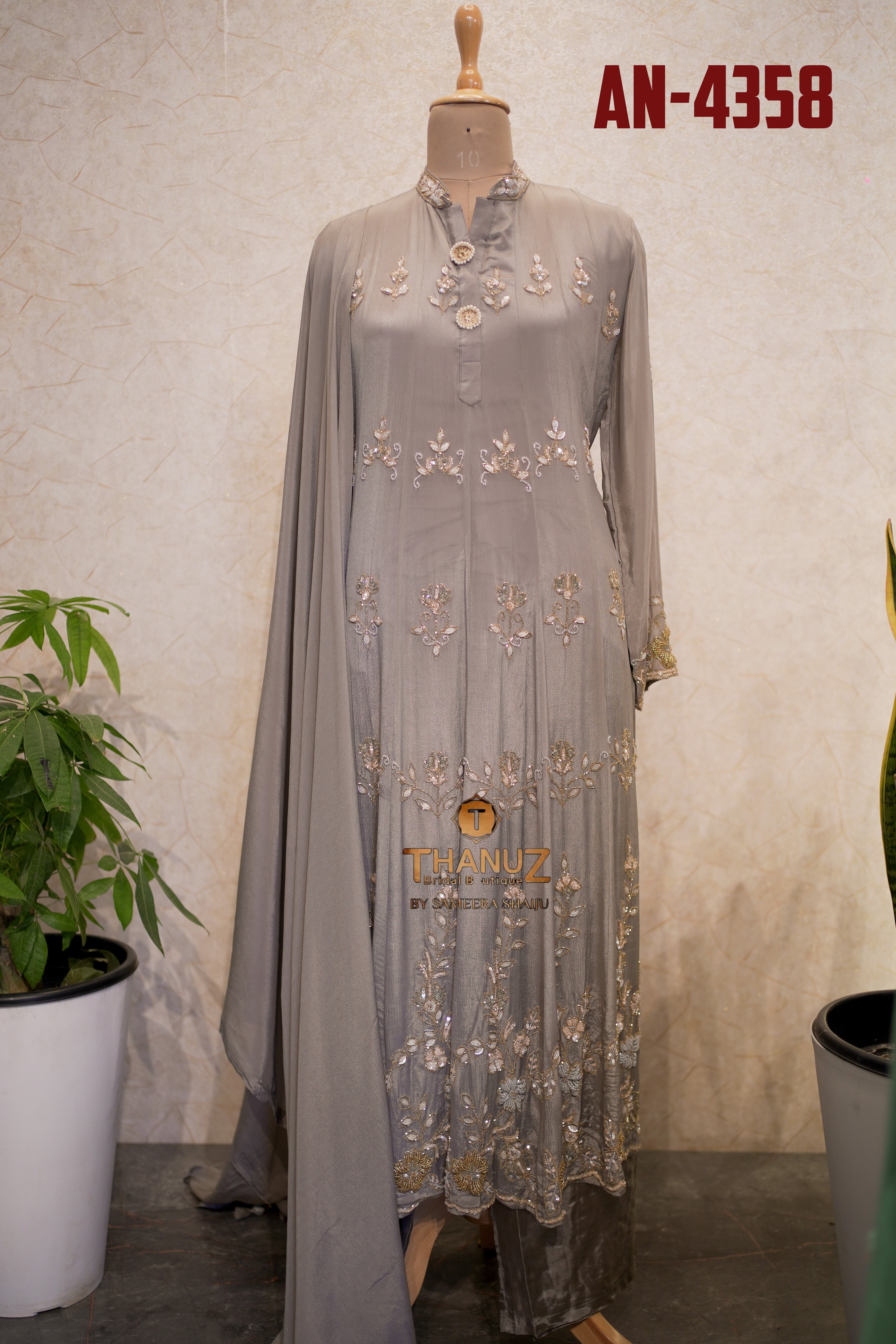 The four elegant Georgette Anarkali suits  under the dress code AN-4358.