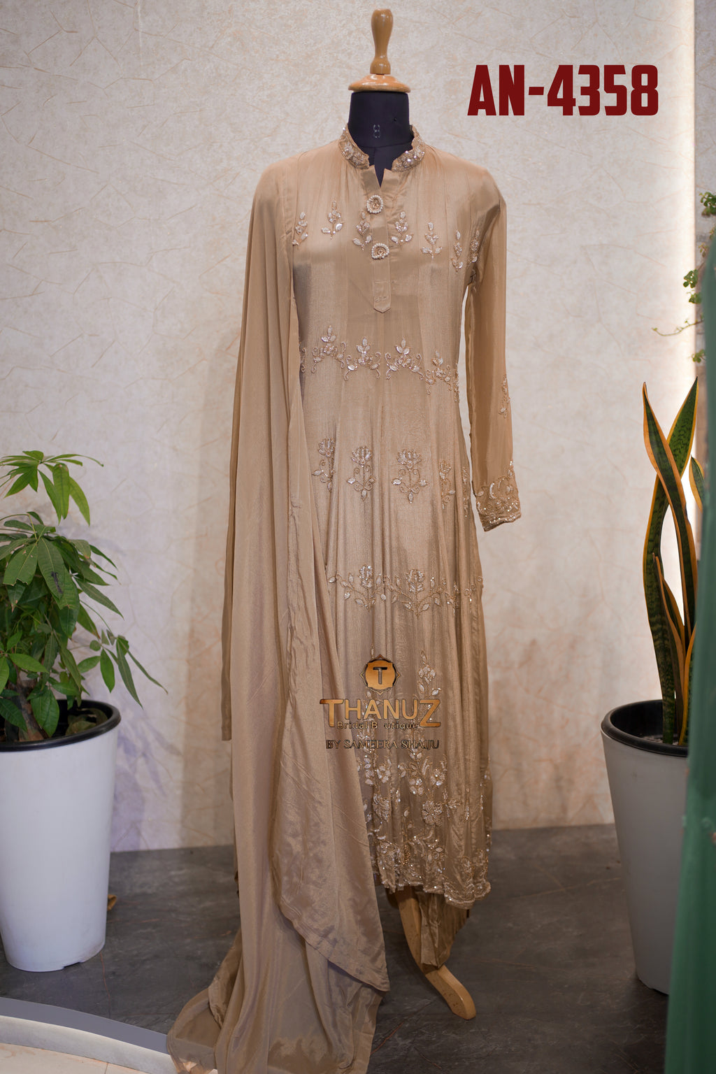 The four elegant Georgette Anarkali suits  under the dress code AN-4358.