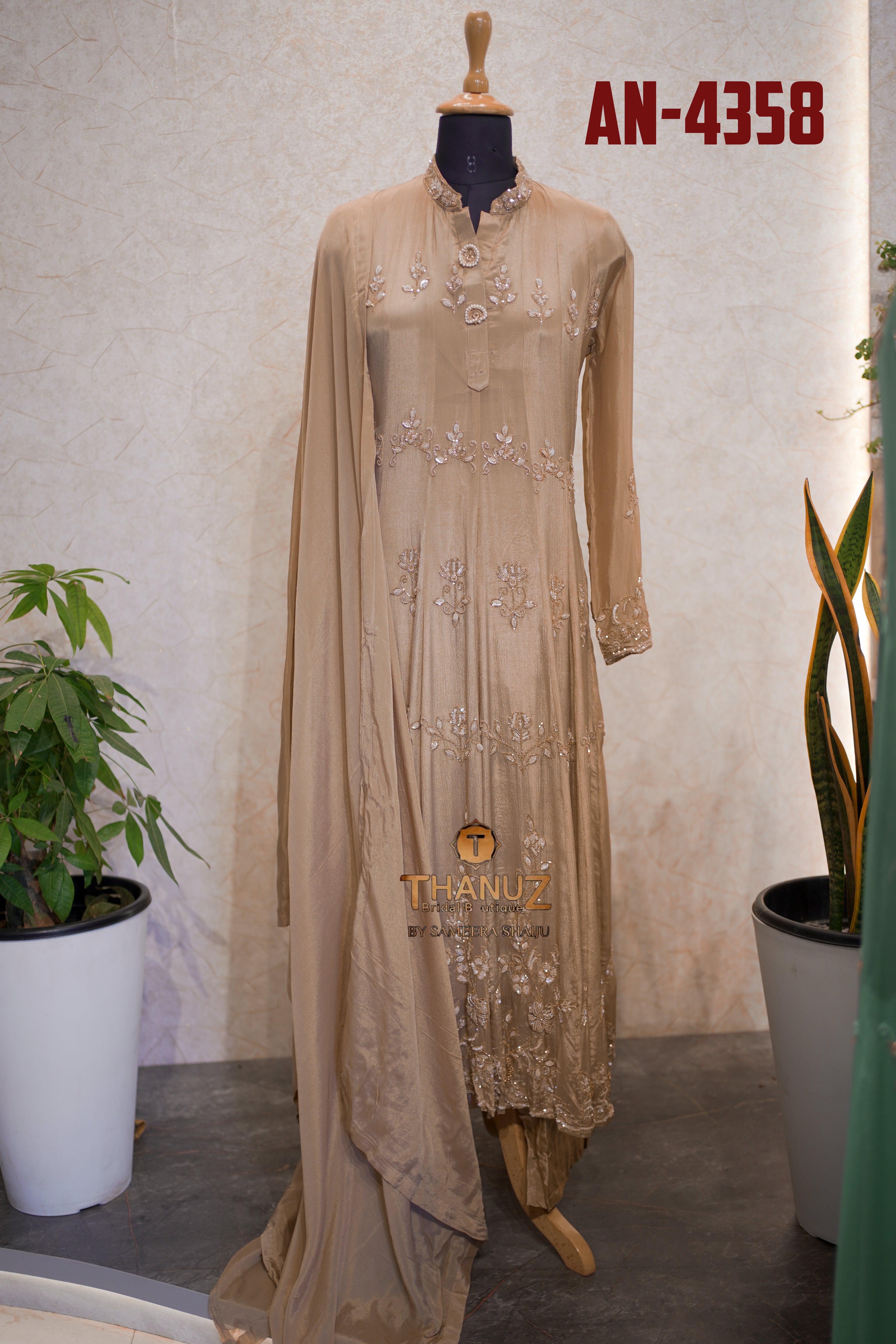 The four elegant Georgette Anarkali suits  under the dress code AN-4358.