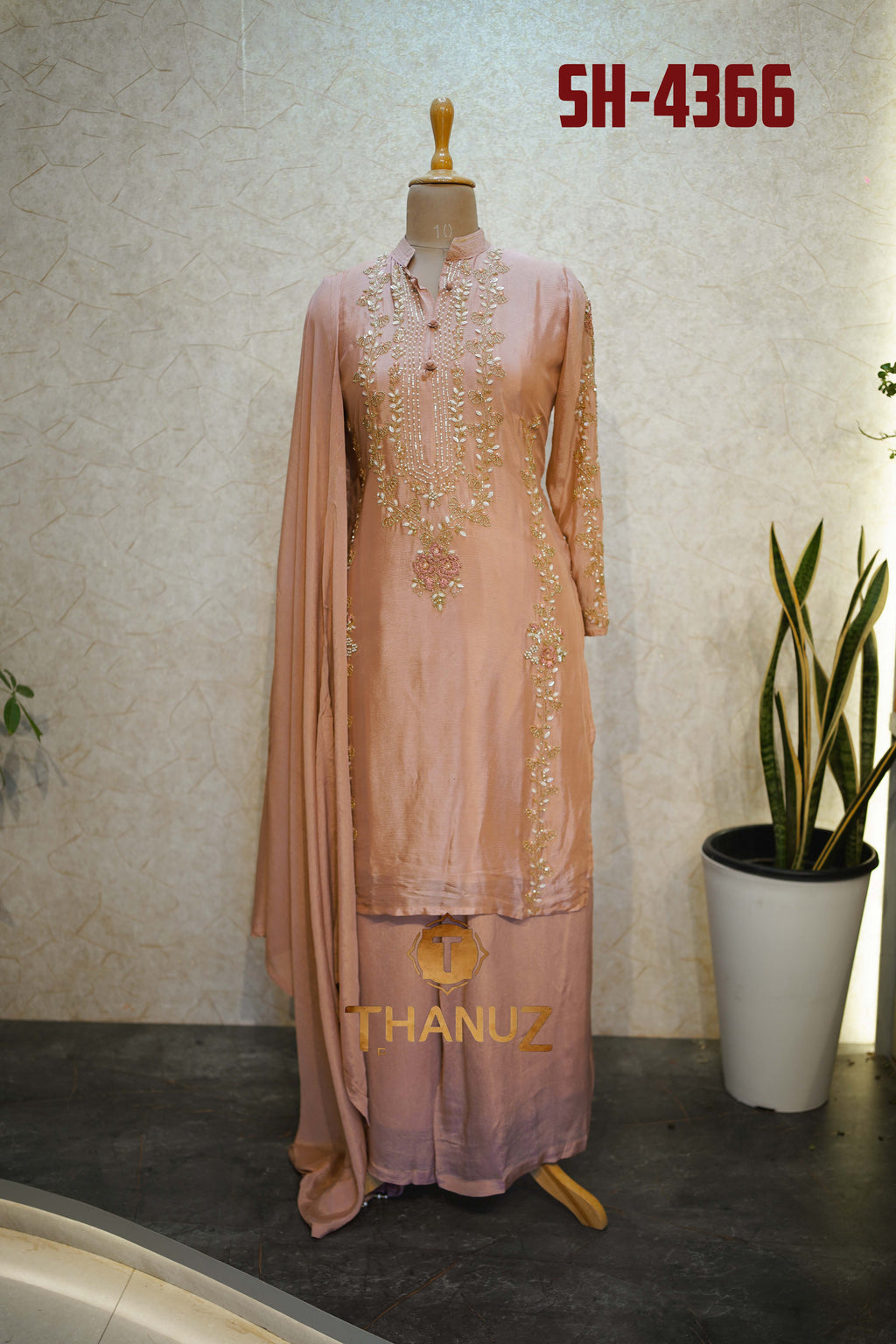Beautiful Chinon Sharara Suit (Code: SH-4366)