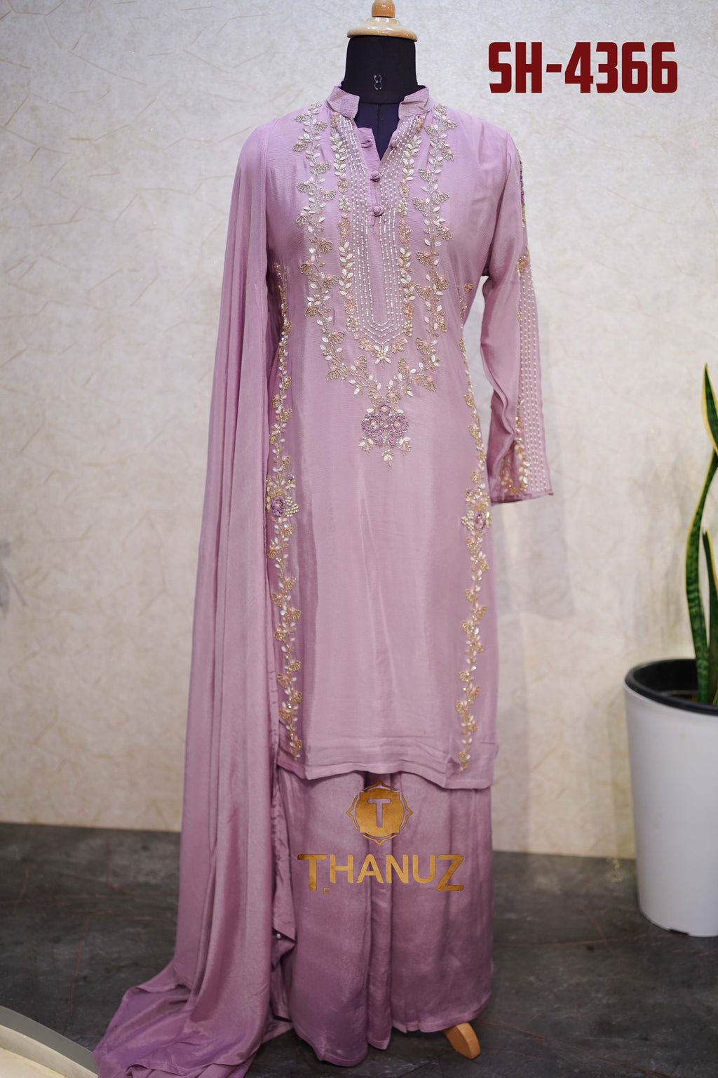 Beautiful Chinon Sharara Suit (Code: SH-4366)
