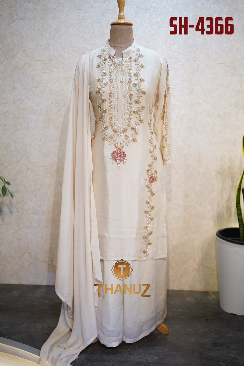 Beautiful Chinon Sharara Suit (Code: SH-4366)