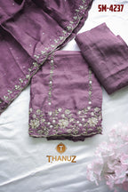 Uppada silk unstitched salwar suit  product code SM-4237