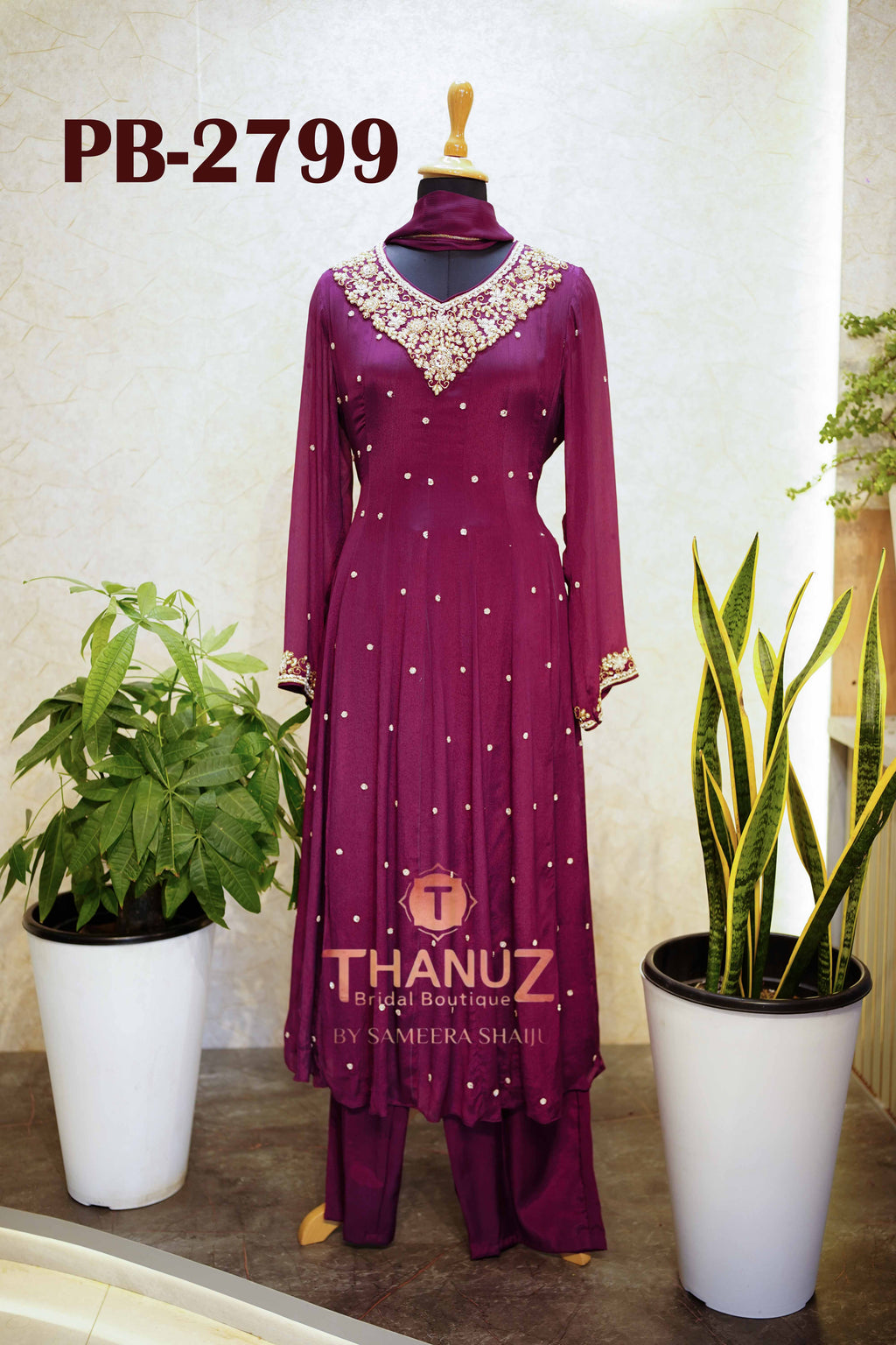 PB‑2799 – Chinnon Anarkali Set - PRE-BOOKING