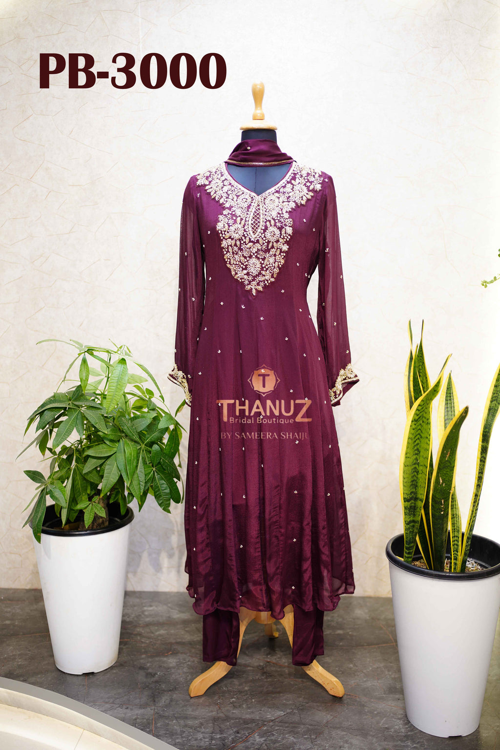 PB‑3000 Pre-Booking Chinnon Anarkali Set