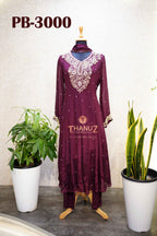 PB‑3000 Pre-Booking Chinnon Anarkali Set