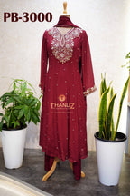PB‑3000 Pre-Booking Chinnon Anarkali Set