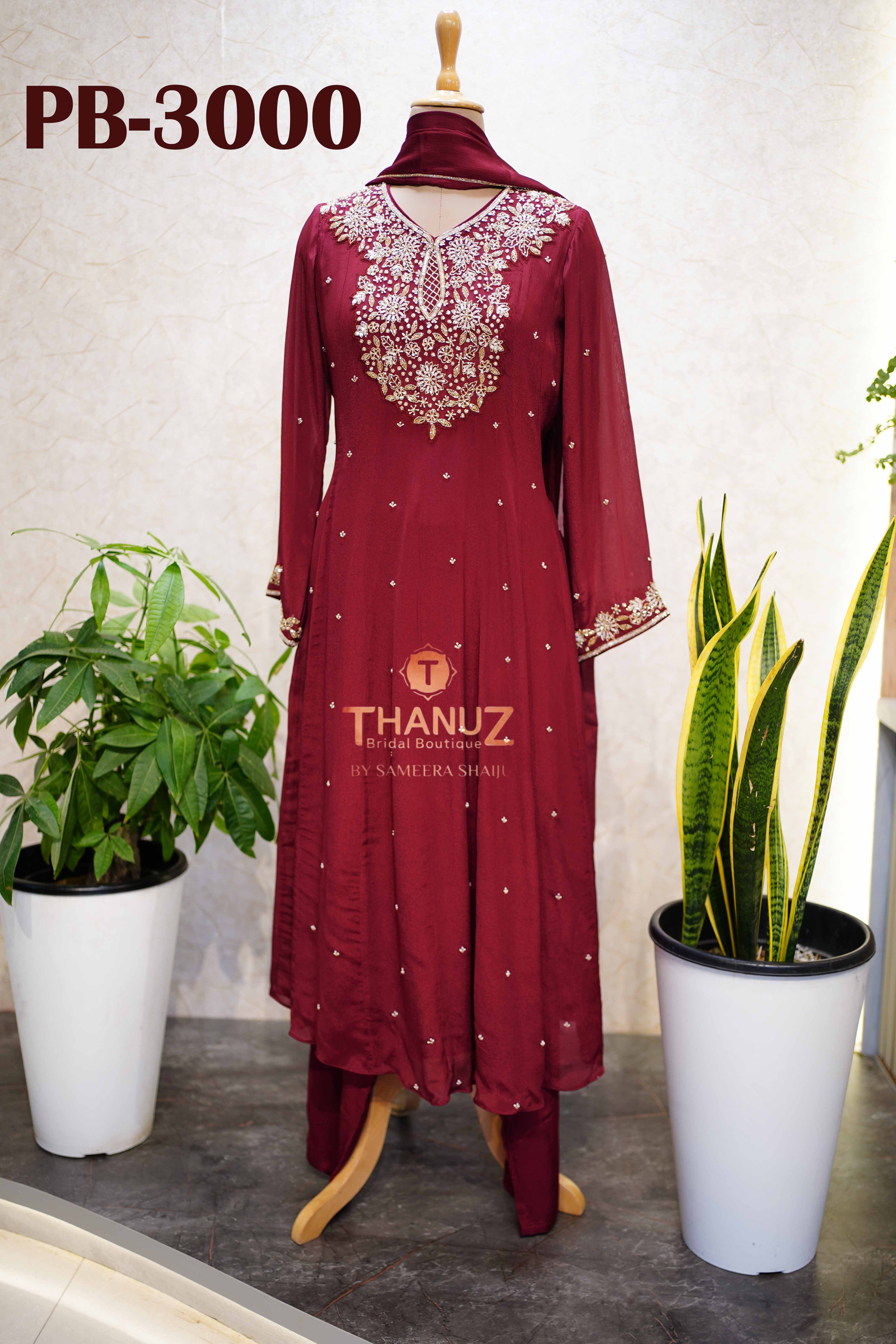 PB‑3000 Pre-Booking Chinnon Anarkali Set
