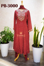 PB‑3000 Pre-Booking Chinnon Anarkali Set