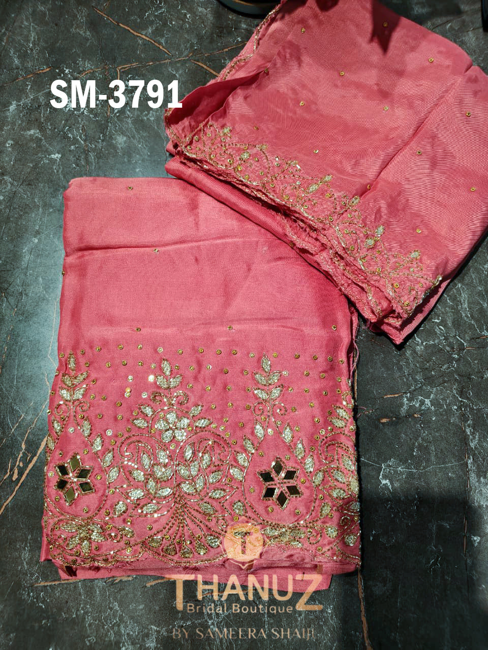 SM‑3791 – Chinnon Salwar Material