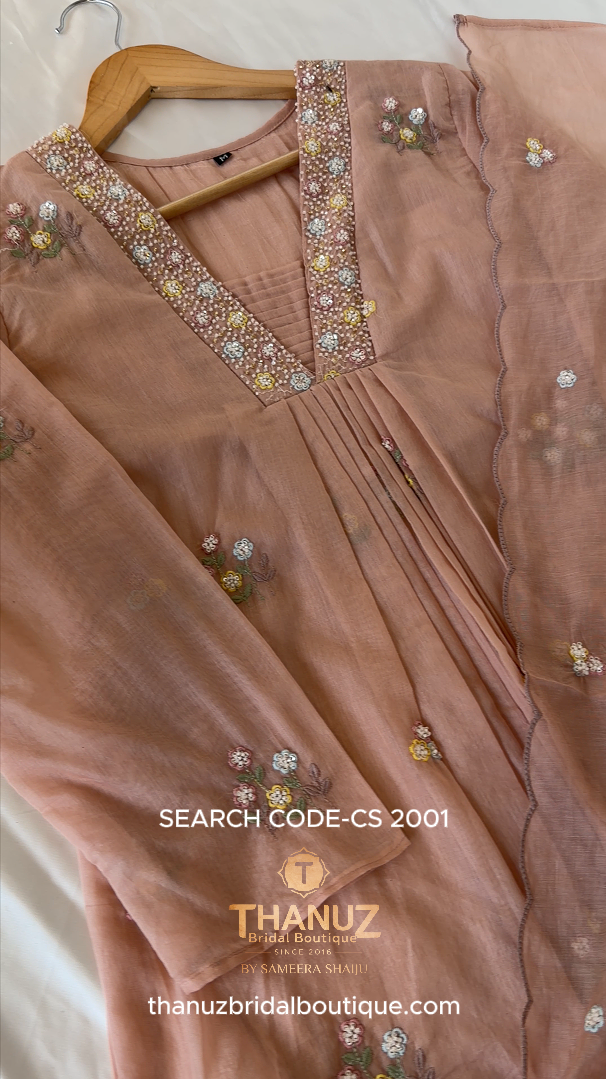 Elegant Mal Chanderi Casual Outfit CS2001