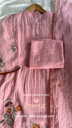 Soft blush elegance with a touch of floral grace CS2007