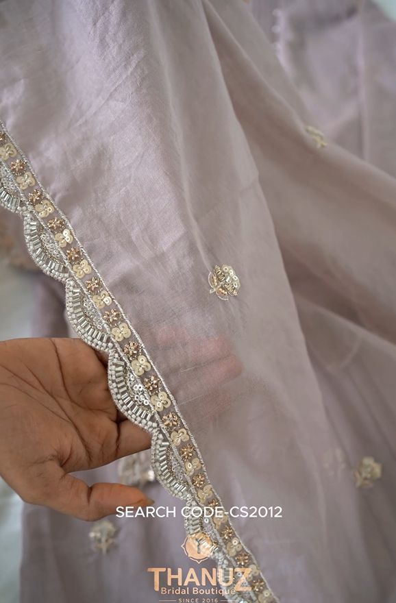 Mal Chanderi Kurthi 3pcs Set – Code CS2012