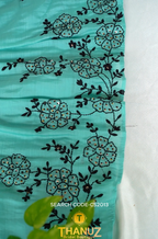 Aqua Blue Embroidered Kurta Set – Code CS2013