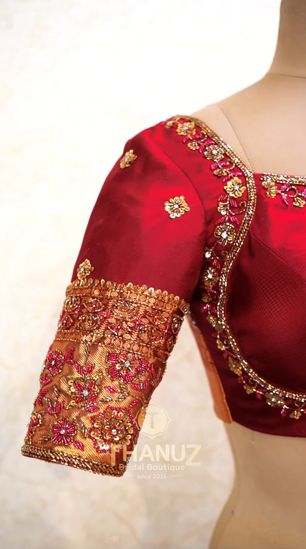 The Crimson Royalty Bridal Customized  Blouse