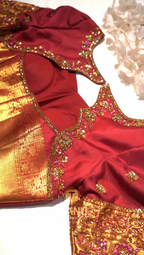 The Crimson Royalty Bridal Customized  Blouse