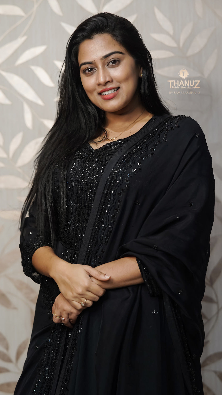 Midnight Black Readymade anarkali