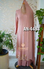 Chinnon material Anarkali dress sets, product code AN-4483