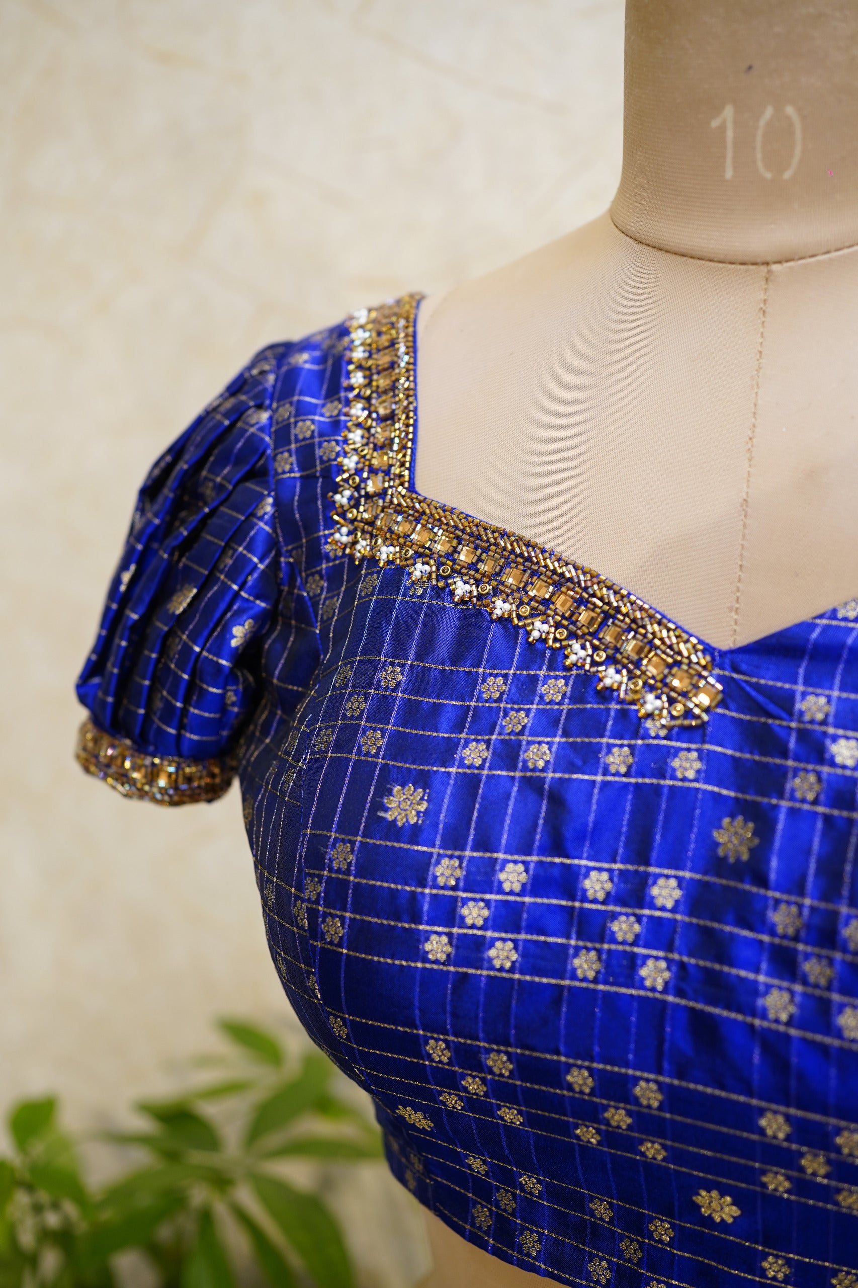 Bridal Blouse with Sweetheart Sweet-Asymmetric Neckline