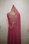 Georgette Embroidered Anarkali Set Code 4379