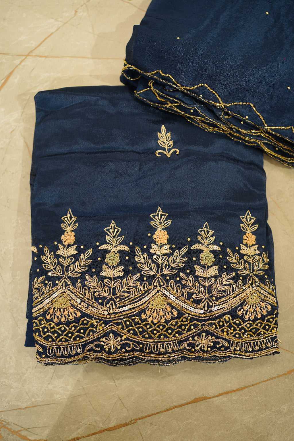 Georgette Unstitched Salwar Suit Material code 1555
