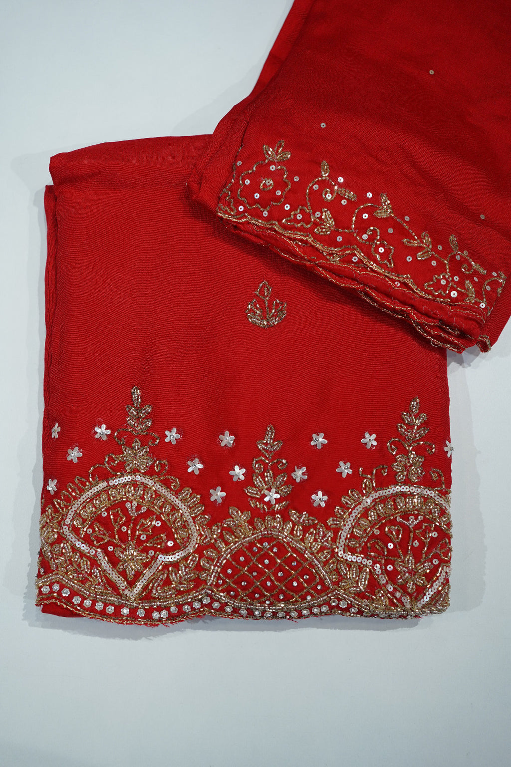🌟 Premium Embroidered Unstitched Suit Code 1458