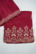 Intricate Floral Embroidered Unstitched Suit Set Code -1539