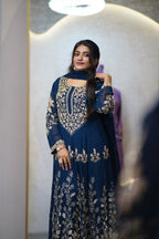 👑Regal Heavily Embellished Anarkali Suit Set Code -4128