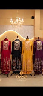 ✨ Heavy Embroidered Anarkali Suit Set code 4357