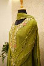 Georgette Anarkali Gown Set (Code: GN-0276)