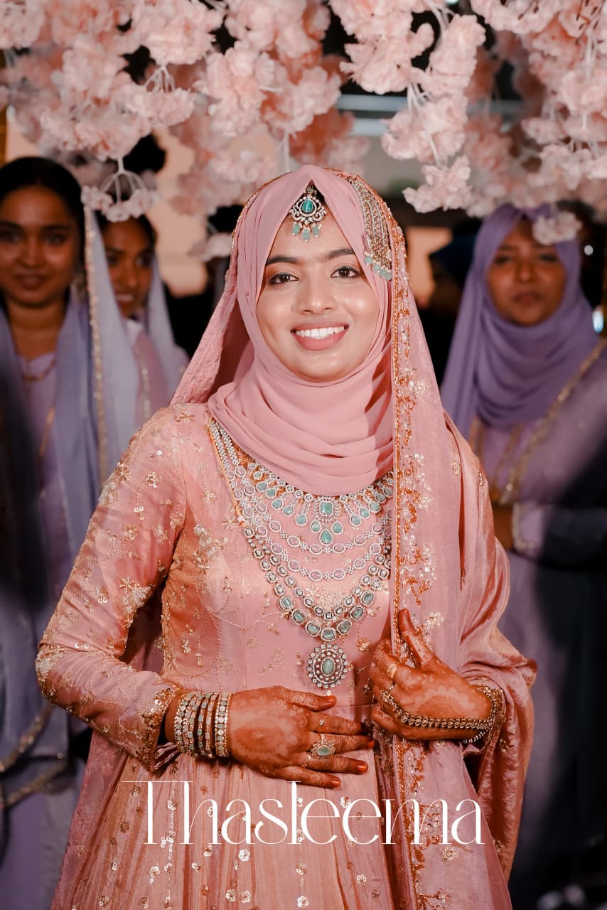 Customised Arabic Bridal Lehenga – Tissue Elegance