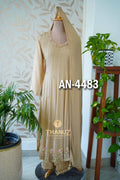 Chinnon material Anarkali dress sets, product code AN-4483