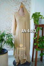 Chinnon material Anarkali dress sets, product code AN-4483